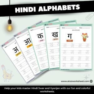 hindi alphabet tracing worksheets pdf sample pages preview