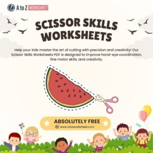 free scissor skills worksheets pdf for preschool and kindergarten
